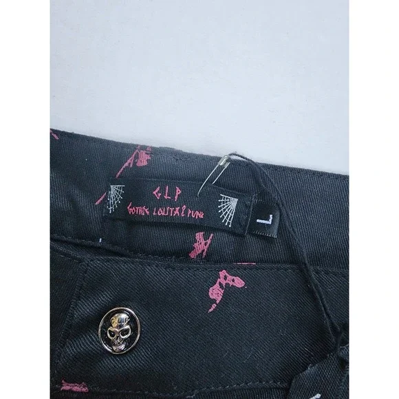 Goth Lolita & Punk Pants Womens Large NWT‎ Y2K Inspired Harajuku Belts Bondage - Picture 9 of 13